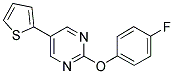 2-(4-FLUOROPHENOXY)-5-THIEN-2-YLPYRIMIDINE Struktur