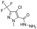 4-CHLORO-2-METHYL-5-TRIFLUOROMETHYL-2 H-PYRAZOLE-3-CARBOXYLIC ACID HYDRAZIDE Struktur