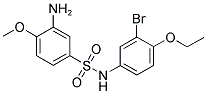 3-AMINO-N-(3-BROMO-4-ETHOXY-PHENYL)-4-METHOXY-BENZENESULFONAMIDE Struktur