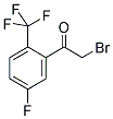 5-FLUORO-2-(TRIFLUOROMETHYL)PHENACYL BROMIDE Struktur