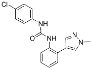 N-(4-CHLOROPHENYL)-N'-[2-(1-METHYL-1H-PYRAZOL-4-YL)PHENYL]UREA Struktur