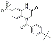 4-(4-TERT-BUTYLBENZOYL)-7-(METHYLSULFONYL)-3,4-DIHYDROQUINOXALIN-2(1H)-ONE Struktur