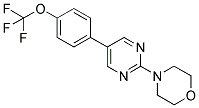 4-(5-[4-(TRIFLUOROMETHOXY)PHENYL]PYRIMIDIN-2-YL)MORPHOLINE Struktur