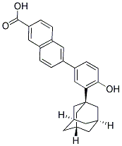 6-(4-HYDROXY-3-TRICYCLO[3.3.1.13,7]DEC-1-YLPHENYL)-2-NAPHTHALENECARBOXYLIC ACID Struktur