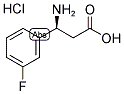 (S)-3-AMINO-3-(3-FLUORO-PHENYL)-PROPANOIC ACID HYDROCHLORIDE Struktur