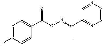 2-([(4-FLUOROBENZOYL)OXY]ETHANIMIDOYL)PYRAZINE Struktur