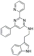 [2-(1H-INDOL-3-YL)-ETHYL]-(6-PHENYL-2-PYRIDIN-2-YL-PYRIMIDIN-4-YL)-AMINE Struktur