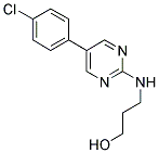 3-([5-(4-CHLOROPHENYL)PYRIMIDIN-2-YL]AMINO)PROPAN-1-OL Struktur