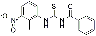 N-BENZOYL-N'-(2-METHYL-3-NITROPHENYL)THIOUREA Struktur