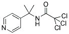 N-[DIMETHYL-(PYRIDIN-4-YL)METHYL]TRICHLOROACETAMIDE Struktur