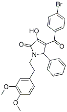 4-(4-BROMOBENZOYL)-1-(3,4-DIMETHOXYPHENETHYL)-3-HYDROXY-5-PHENYL-1H-PYRROL-2(5H)-ONE Struktur