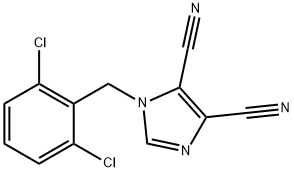 1-(2,6-DICHLOROBENZYL)-1H-IMIDAZOLE-4,5-DICARBONITRILE Struktur