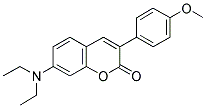 7-DIETHYLAMINO-3(4'-METHOXYPHENYL)COUMARIN Struktur