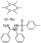 CHLORO[(1R,2R)-N-(P-TOLUENESULFONYL)-1,2-DIPHENYL-1,2-ETHANEDIAMINE] (HEXAMETHYLBENZENE)RUTHENIUM(II) Struktur