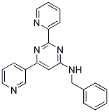 N-BENZYL-2-PYRIDIN-2-YL-6-PYRIDIN-3-YLPYRIMIDIN-4-AMINE Struktur