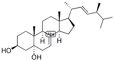 7,22-CHOLESTADIEN-24-BETA-METHYL-3-BETA, 5-ALPHA-DIOL Struktur