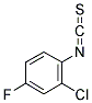 2-CHLORO-4-FLUOROPHENYL ISOTHIOCYANATE Struktur