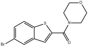 (5-BROMO-1-BENZOTHIOPHEN-2-YL)(MORPHOLINO)METHANONE Struktur