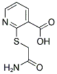 2-[(2-AMINO-2-OXOETHYL)THIO]NICOTINIC ACID Struktur