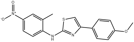 4-(4-METHOXYPHENYL)-N-(2-METHYL-4-NITROPHENYL)-1,3-THIAZOL-2-AMINE Struktur