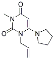 1-ALLYL-3-METHYL-6-PYRROLIDIN-1-YLPYRIMIDINE-2,4(1H,3H)-DIONE Struktur