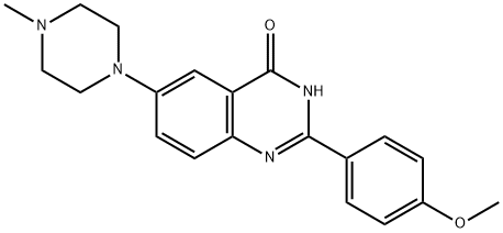 2-(4-METHOXYPHENYL)-6-(4-METHYLPIPERAZINO)-4(3H)-QUINAZOLINONE Struktur