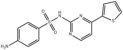 4-AMINO-N-[4-(2-THIENYL)-2-PYRIMIDINYL]BENZENESULFONAMIDE Struktur