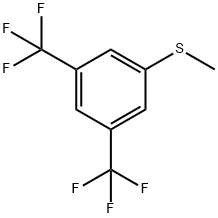 3,5-BIS(TRIFLUOROMETHYL)THIOANISOLE Struktur