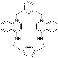 6,10-DIAZA-3(1,3),8(1,4)-DIBENZENA-1,5(1,4)-DIQUINOLINACYCLODECAPHANE Struktur