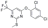 2,4-DICHLOROPHENYL 2-(METHYLSULFANYL)-6-(TRIFLUOROMETHYL)-4-PYRIMIDINYL ETHER Struktur