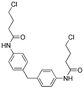 4-CHLORO-N-(4-[4-(4-CHLORO-BUTYRYLAMINO)-BENZYL]-PHENYL)-BUTYRAMIDE Struktur