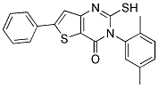 3-(2,5-DIMETHYL-PHENYL)-2-MERCAPTO-6-PHENYL-3H-THIENO[3,2-D]PYRIMIDIN-4-ONE Struktur