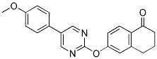 6-([5-(4-METHOXYPHENYL)PYRIMIDIN-2-YL]OXY)-3,4-DIHYDRONAPHTHALEN-1(2H)-ONE Struktur