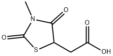 (3-METHYL-2,4-DIOXO-THIAZOLIDIN-5-YL)-ACETIC ACID Struktur