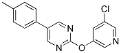 2-[(5-CHLOROPYRIDIN-3-YL)OXY]-5-(4-METHYLPHENYL)PYRIMIDINE Struktur