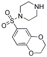 1-(2,3-DIHYDRO-1,4-BENZODIOXIN-6-YLSULFONYL)PIPERAZINE Struktur