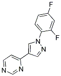 4-[1-(2,4-DIFLUOROPHENYL)-1H-PYRAZOL-4-YL]PYRIMIDINE Struktur