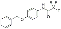 N-(4-BENZYLOXY-PHENYL)-2,2,2-TRIFLUORO-ACETAMIDE Struktur