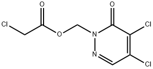 [4,5-DICHLORO-6-OXO-1(6H)-PYRIDAZINYL]METHYL 2-CHLOROACETATE Struktur