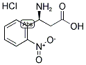 (S)-3-AMINO-3-(2-NITRO-PHENYL)-PROPANOIC ACID HYDROCHLORIDE Struktur