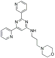 (3-MORPHOLIN-4-YL-PROPYL)-(6-PYRIDIN-2-YL-2-PYRIDIN-3-YL-PYRIMIDIN-4-YL)-AMINE Struktur