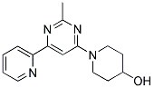 1-(2-METHYL-6-PYRIDIN-2-YLPYRIMIDIN-4-YL)PIPERIDIN-4-OL Struktur