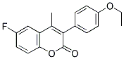 3(4'-ETHOXYPHENYL)-6-FLUORO-4-METHYLCOUMARIN Struktur