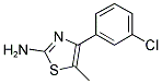 4-(3-CHLORO-PHENYL)-5-METHYL-THIAZOL-2-YLAMINE Struktur