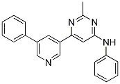 2-METHYL-N-PHENYL-6-(5-PHENYLPYRIDIN-3-YL)PYRIMIDIN-4-AMINE Struktur