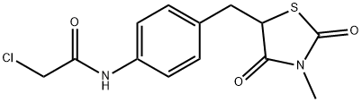 2-CHLORO-N-(4-[(3-METHYL-2,4-DIOXO-1,3-THIAZOLAN-5-YL)METHYL]PHENYL)ACETAMIDE Struktur