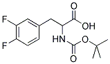 BOC-3,4-DIFLUORO-DL-PHE-OH Struktur