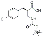 (R)-2-(TERT-BUTOXYCARBONYLAMINO-METHYL)-3-(4-CHLORO-PHENYL)-PROPIONIC ACID Struktur