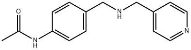 N-(4-([(PYRIDIN-4-YLMETHYL)-AMINO]-METHYL)-PHENYL)-ACETAMIDE Struktur