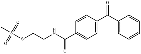 BENZOPHENONE-4-CARBOXAMIDOETHYL METHANETHIOSULFONATE Struktur